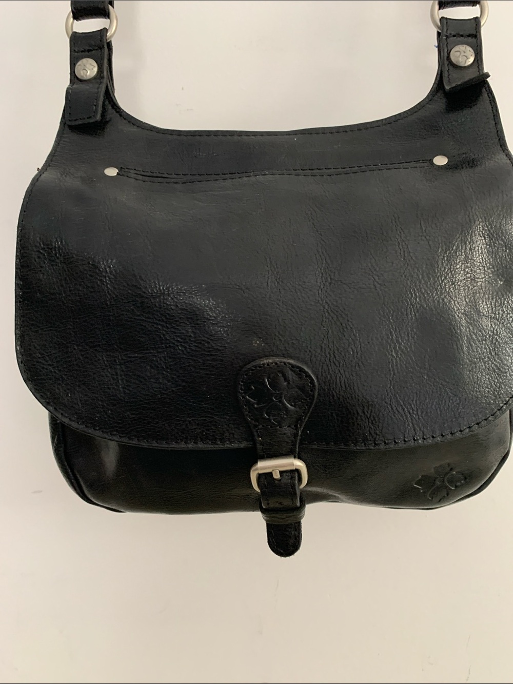 PATRICIA NASH Veg London Black Leather Shoulder Crossbody Bag NWOT
